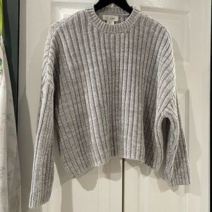 Jessica Simpson Heather Gray Ribbed Sweater
